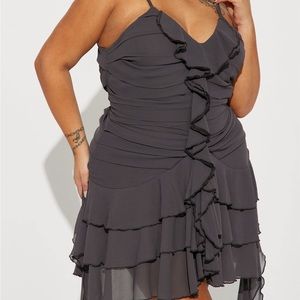 The Villa Ruffle Dress - Fashion Nova